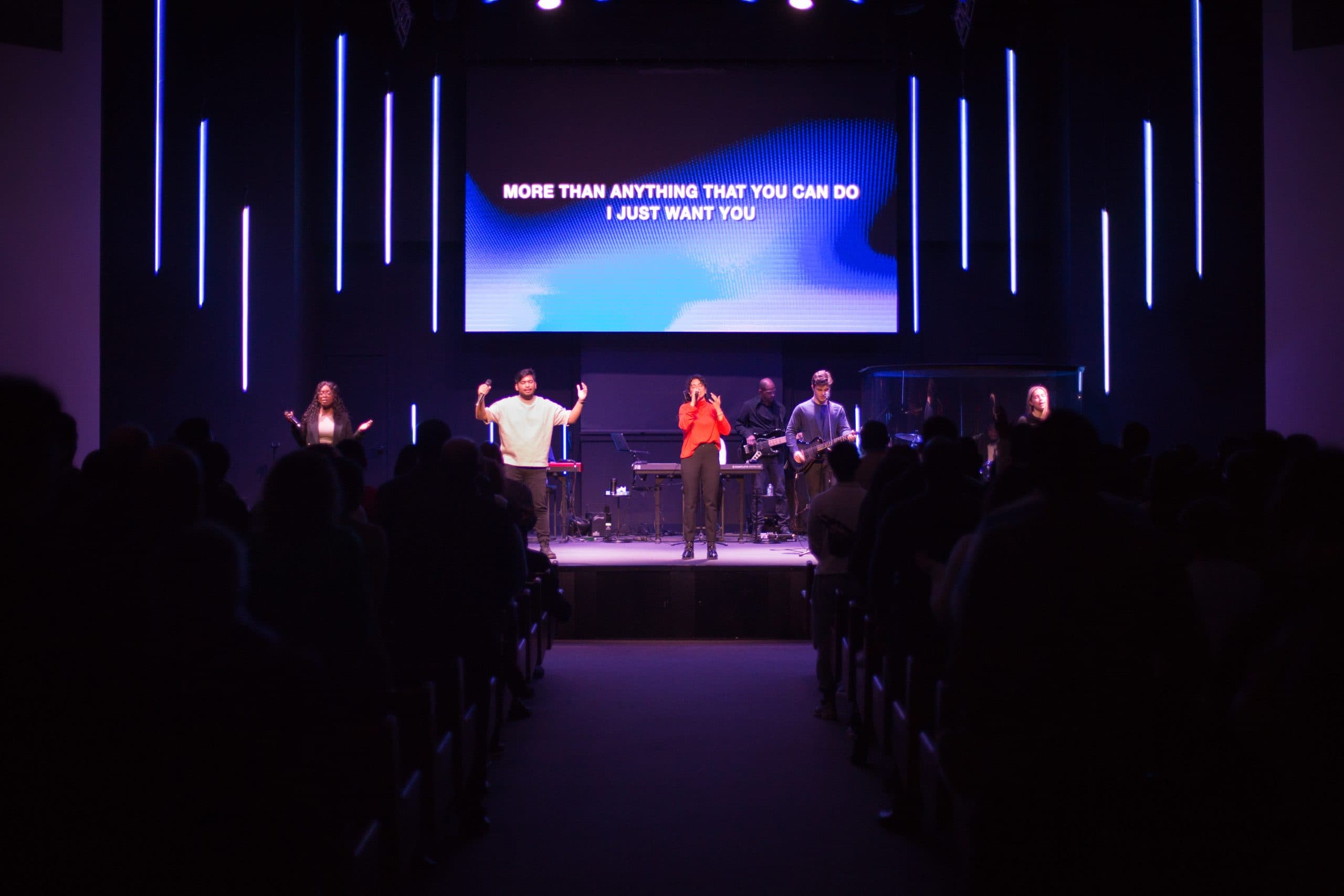 Worship gathering at New Life Christian Church in Vaughan